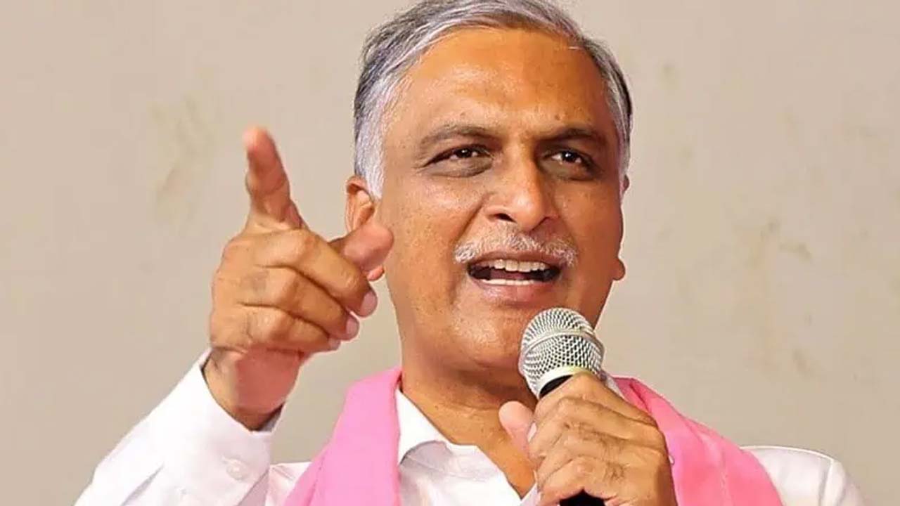 harish rao power cuts congress criticism
