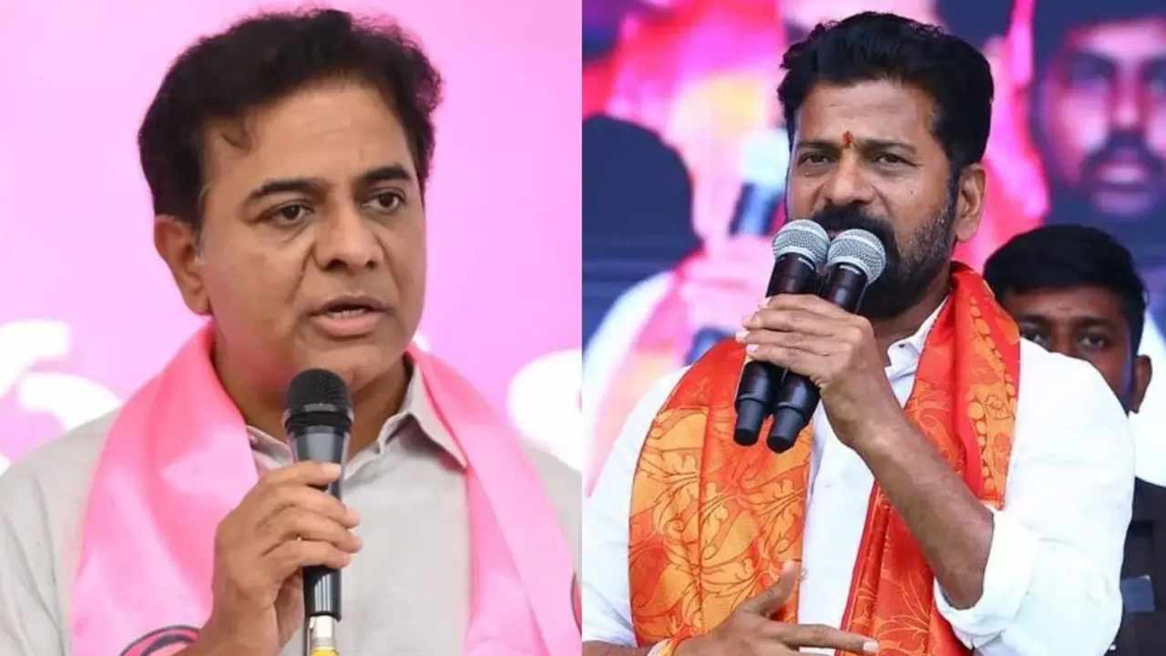 CM Revanth Reddy vs KTR : సీఎం రేవంత్ రెడ్డి, కేటీఆర్ మధ్య సవాళ్లు.. మాటల తూటాలు.!