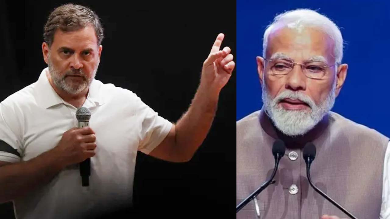 rahul gandhi hits back at pm modi over neet paper leak