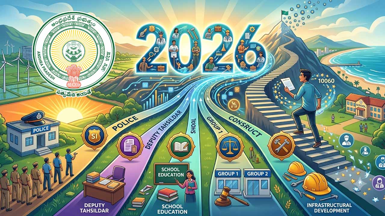 AP Job Calendar 2026: నిరుద్యోగులకు గుడ్‌న్యూస్‌.. 10,060 పోస్టులతో జాబ్ క్యాలెండర్ 2026..
