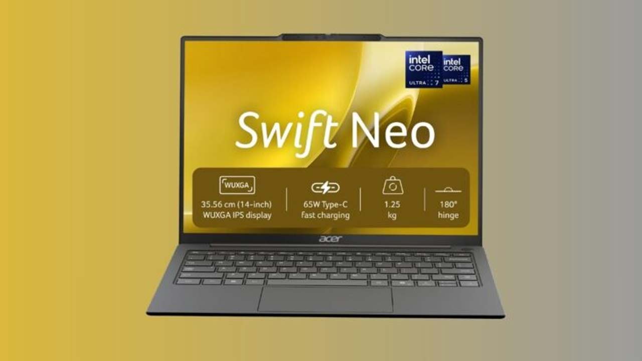 Acer Swift Neo AI Laptop: Acer Swift Neo AI ల్యాప్‌టాప్ రిలీజ్.. 32GB RAM, 1TB SSDతో అదిరిపోయే ఫీచర్లు.. తక్కువ ధరకే