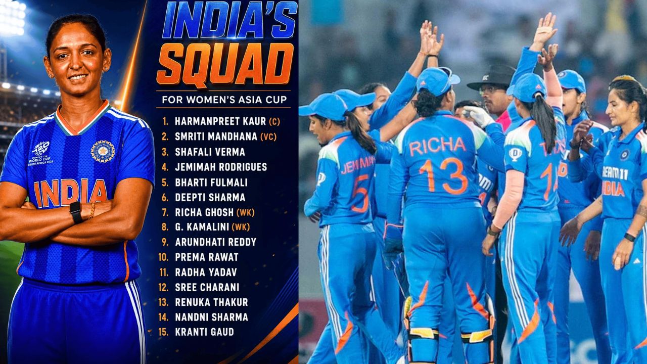 india women squad for asia cup 2026 announced harmanpreet kaur to lead smriti mandhana named vice captain