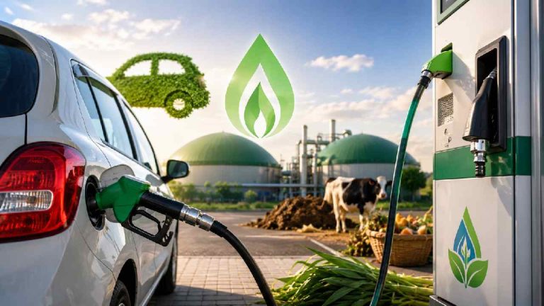 CNG Biogas Blending: ఇక CNGలో బయోగ్యాస్..? పేడ నుంచి వచ్చే గ్యాస్ కలిపితే మైలేజ్ తగ్గుతుందా.?