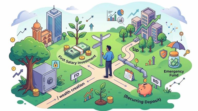 First Salary Investment Guide: మొదటి జీతమే భవిష్యత్తుకు పునాది.. SIP, FD, RD.. మీ లక్ష్యానికి ఏది సరిపోతుంది? పూర్తి గైడ్..