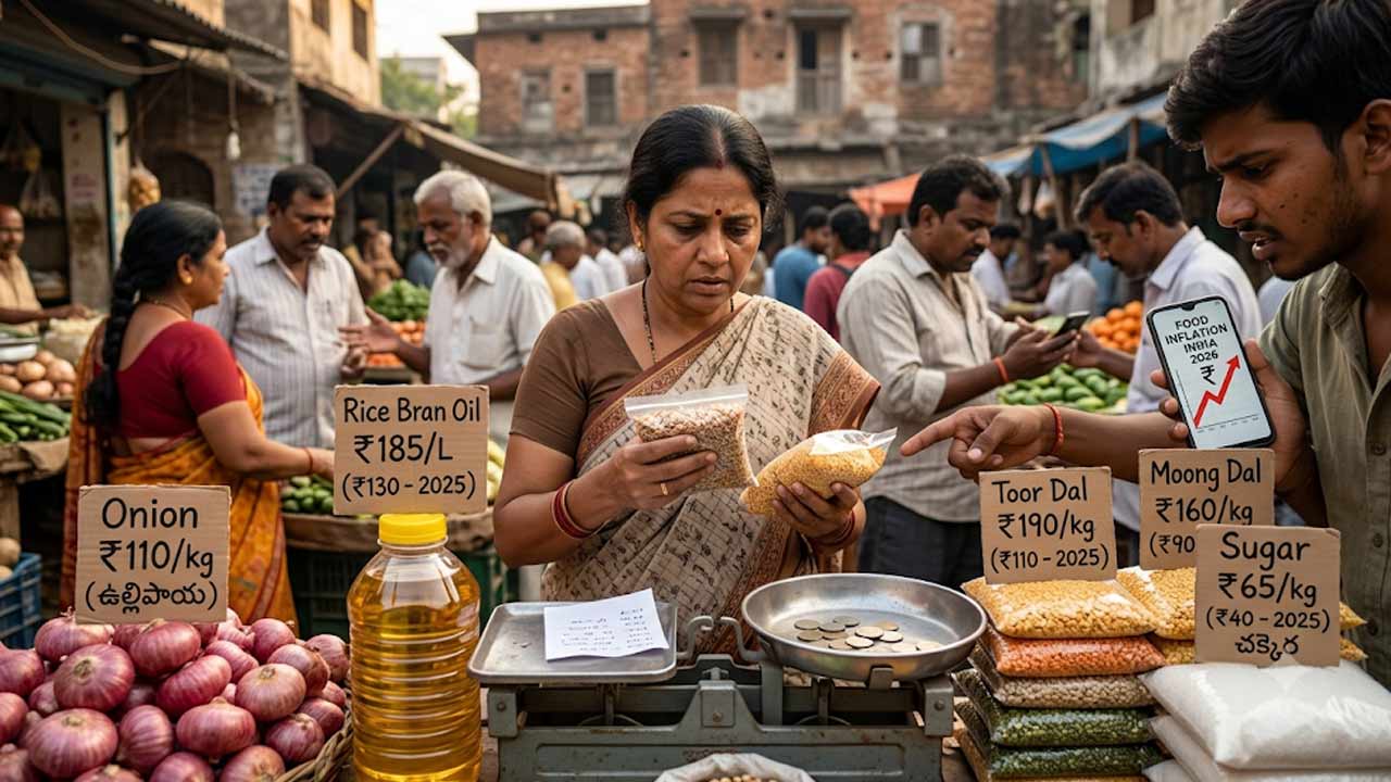 Food Inflation 2026: వంటగది బడ్జెట్‌కు బిగ్ షాక్.. వంట నూనె, పప్పులు, ఉల్లి, చక్కెర.. ధరలు పెరగడానికి అసలు కారణాలివే!
