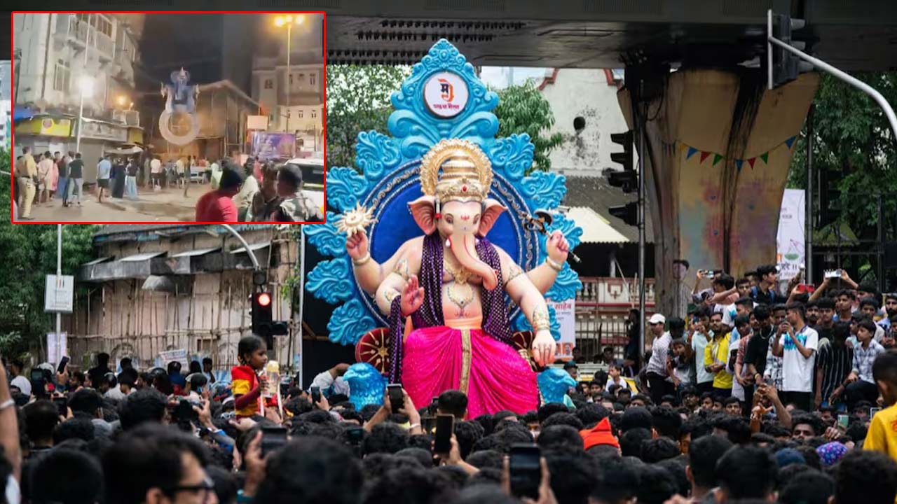Ganesh Idol Collapse: గణేష్ ఆగమనం వేడుకలో ఘోర ప్రమాదం.. 22 అడుగుల విగ్రహం కూలి ఇద్దరు మృతి