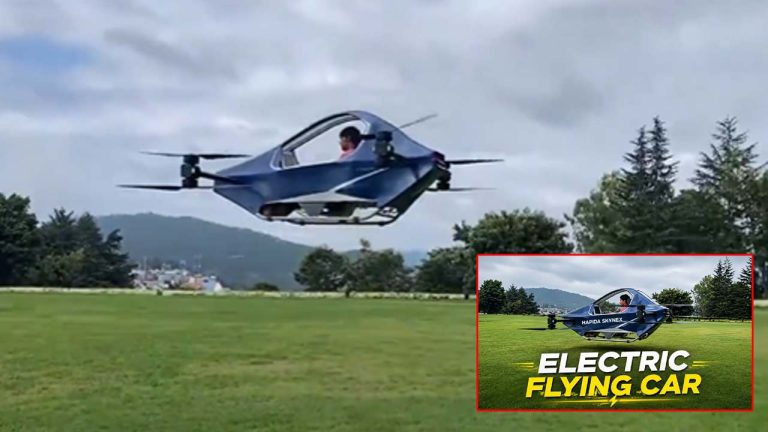HAPIDA SKYNeX Flying Vehicle: ట్రాఫిక్‌కు చెక్ పెట్టే ‘ఎలక్ట్రిక్ ఫ్లయింగ్ కార్’.. యువకుడి అద్భుత ఆవిష్కరణ! (వీడియో)
