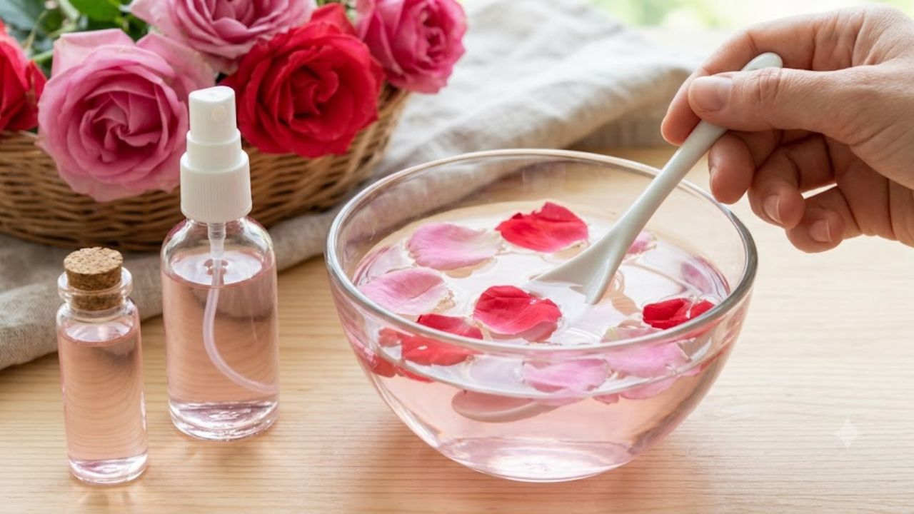 Homemade Rose Water: లేడీస్ స్పెషల్.. పైసా ఖర్చు లేకుండా ఇంట్లోనే రోజ్ వాటర్! గ్లోయింగ్ స్కిన్‌కు సింపుల్ సీక్రెట్ ఇదే..