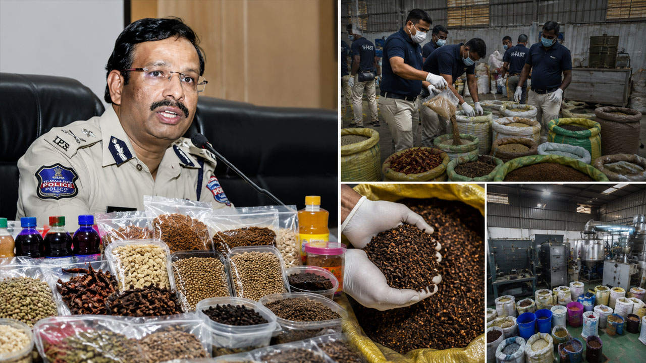 hyderabad katedan spice adulteration h fast raid