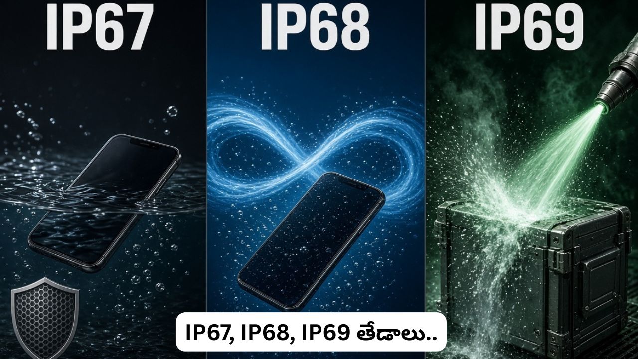 IP Ratings: IP67, IP68, IP69 అంటే ఏమిటి? స్మార్ట్‌ఫోన్ కొనేముందు ఈ వాటర్‌ప్రూఫ్ రేటింగ్స్ గురించి తప్పక తెలుసుకోండి.!