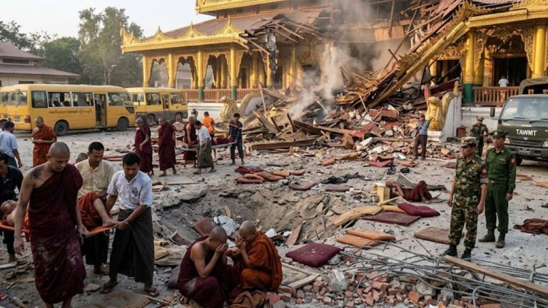 Myanmar Airstrike: బౌద్ధ మఠంపై మయన్మార్ సైన్యం వైమానిక దాడి.. 14 మంది మృతి