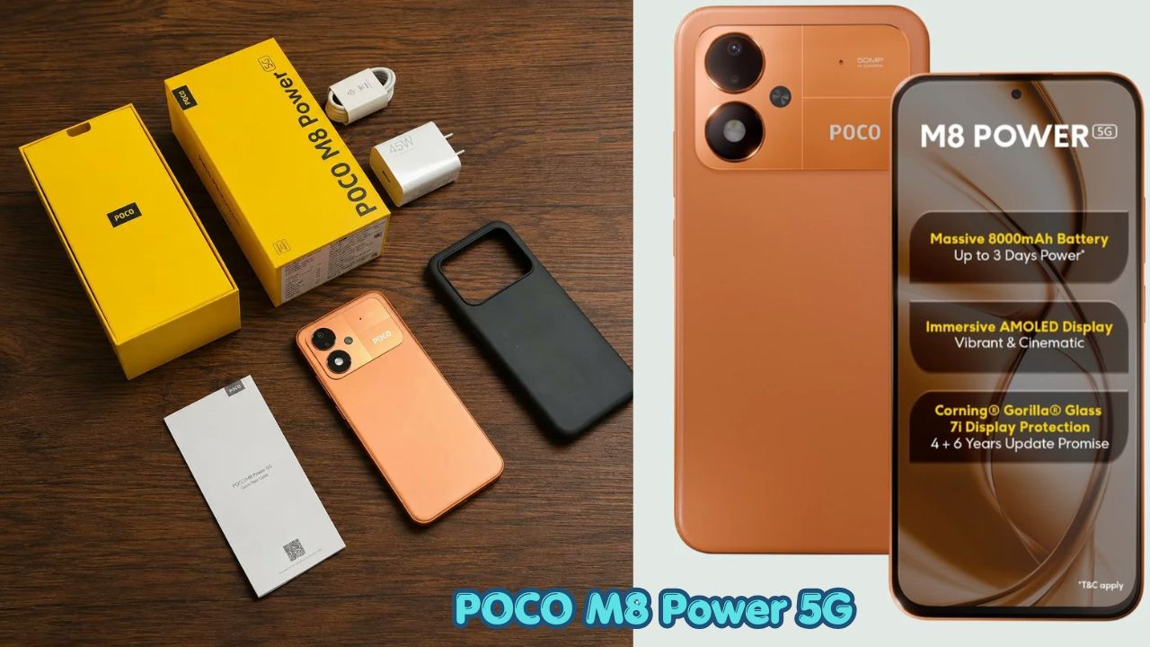 POCO M8 Power 5G లాంచ్.. 8000mAh భారీ బ్యాటరీ, 120Hz OLED డిస్‌ప్లేతో అదిరిపోయే ఫోన్.!