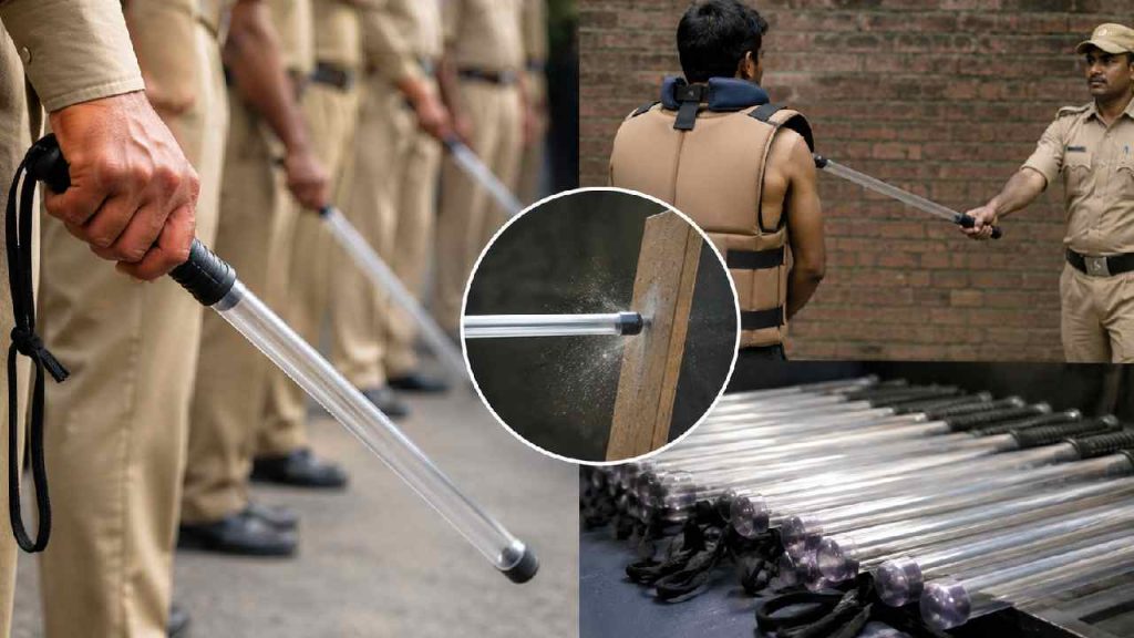 Police Lathi Testing