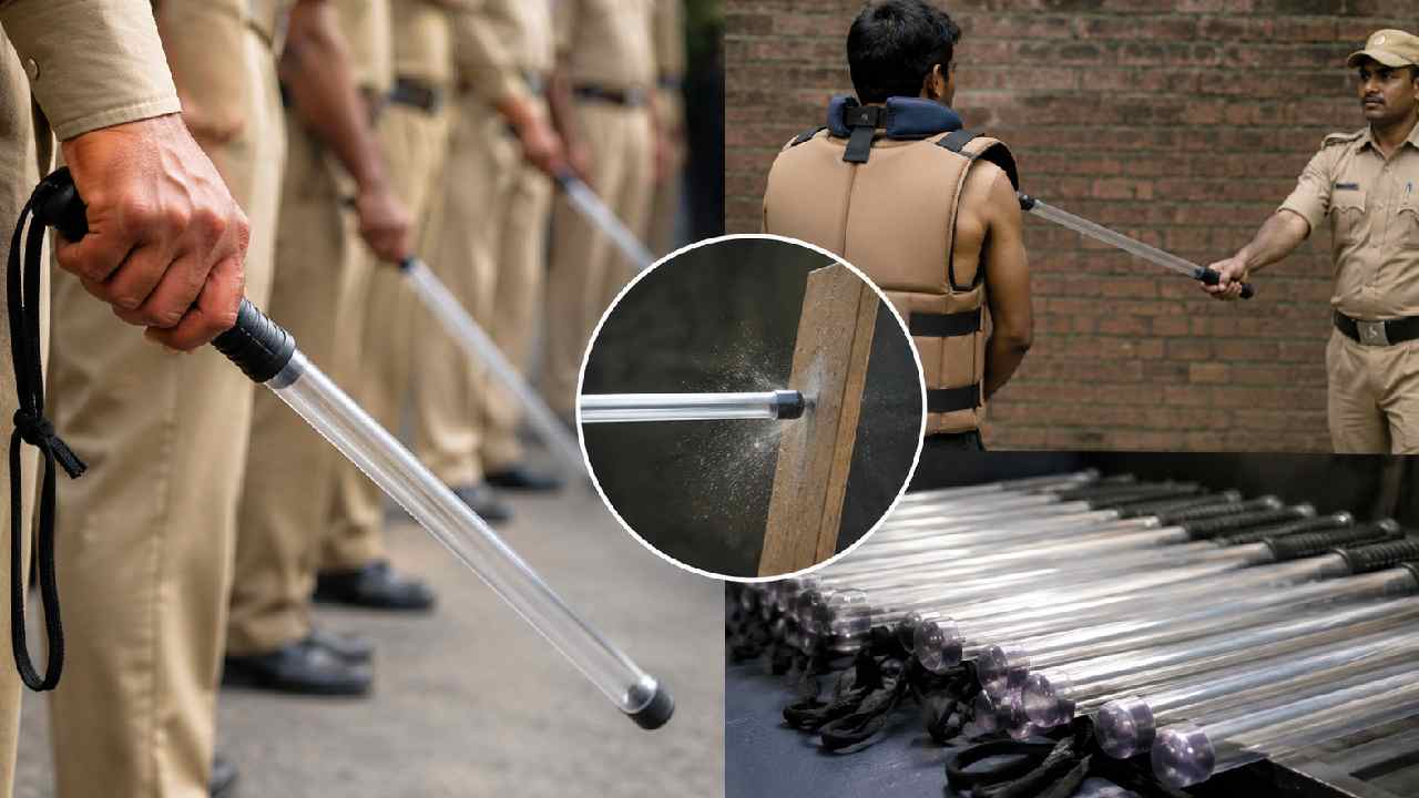 police lathi testing how police batons are tested before procurement