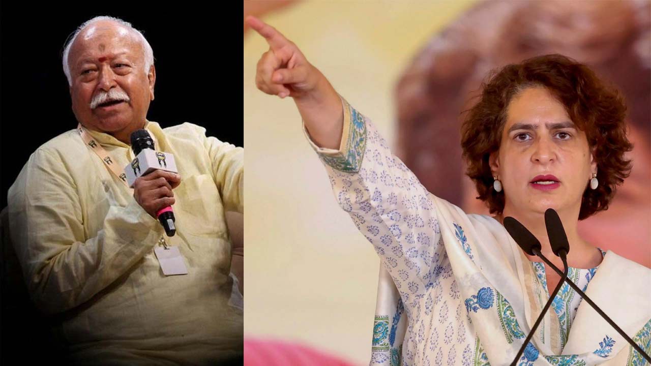 priyanka gandhi replies mohan bhagwat gen z certificate comments