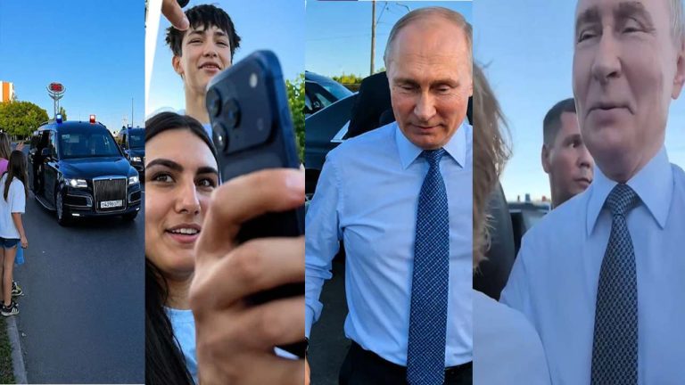 Putin: రష్యా అధ్యక్షుడు షాకింగ్ నిర్ణయం.. కాన్వాయ్ ఆపి ఫొటోలు దిగిన పుతిన్.. వీడియో వైరల్