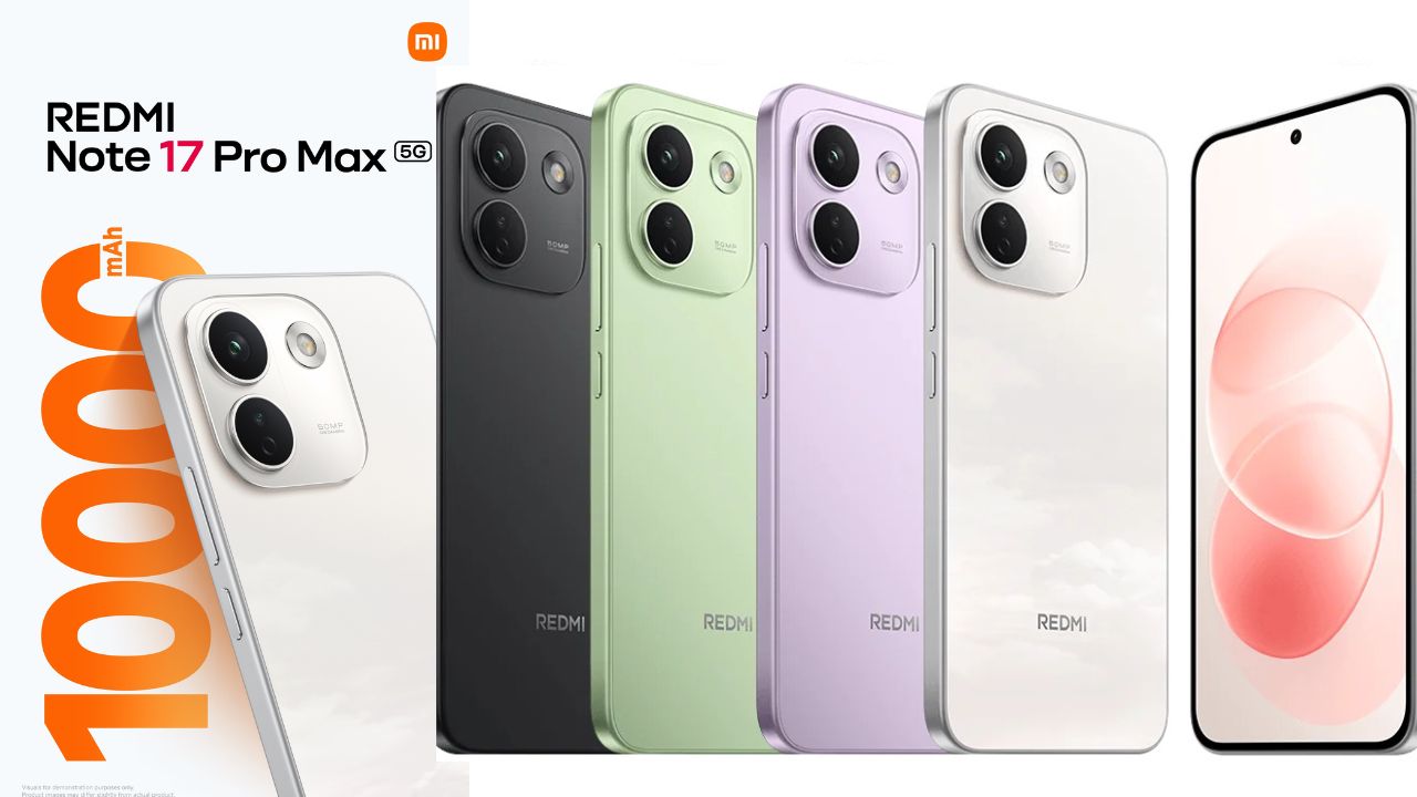 redmi note 17 pro max 5g launched with 10000mah battery 120hz amoled and ip66 ip68 ip69 ip69k ratings