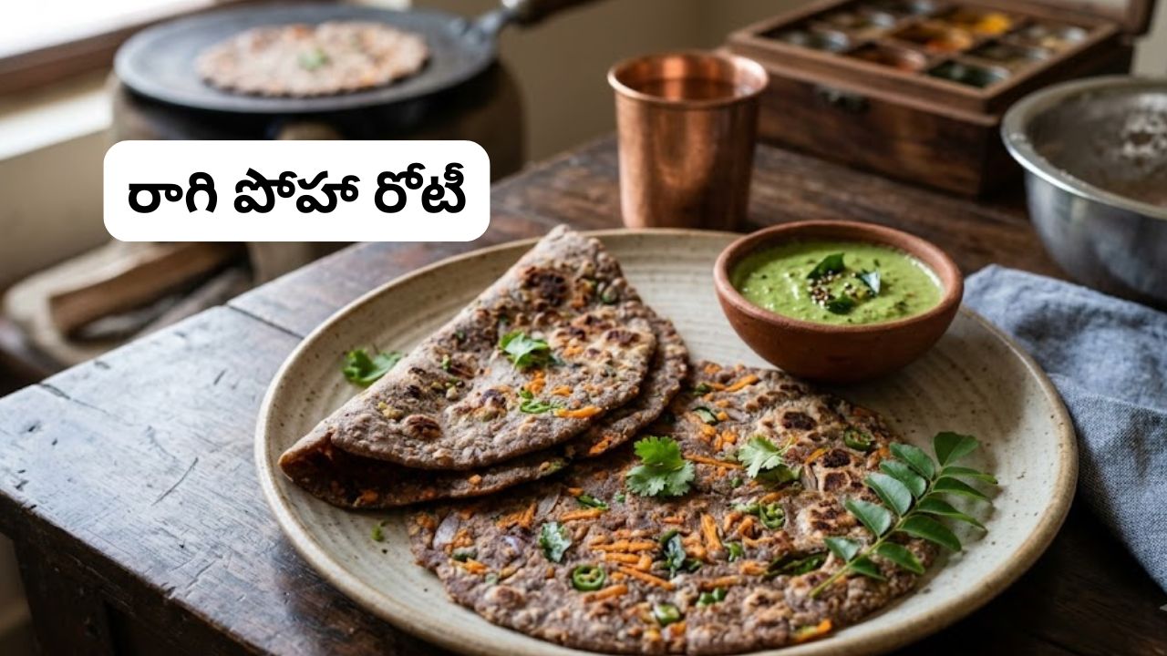 Ragi Poha Roti: రోజూ తినే టిఫిన్లు బోర్ కొట్టాయా? ఇన్స్టెంట్‌గా ఈ రాగి-పోహా రోటీ ట్రై చేయండి.!