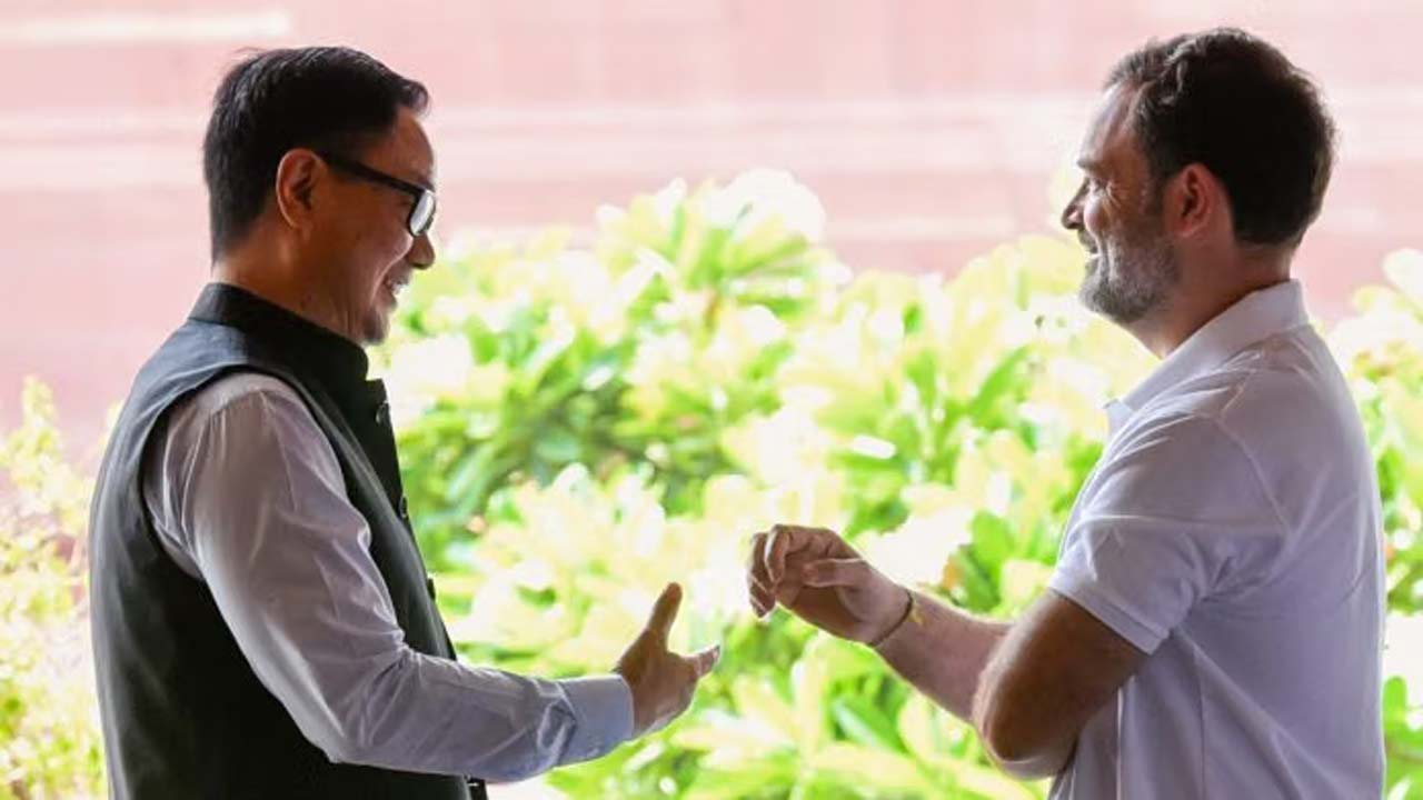 Rahul Gandhi: రాహుల్‌గాంధీతో కిరణ్ రిజిజు భేటీ.. కీలక ప్రతిపాదనను తిరస్కరించిన ప్రతిపక్ష నేత