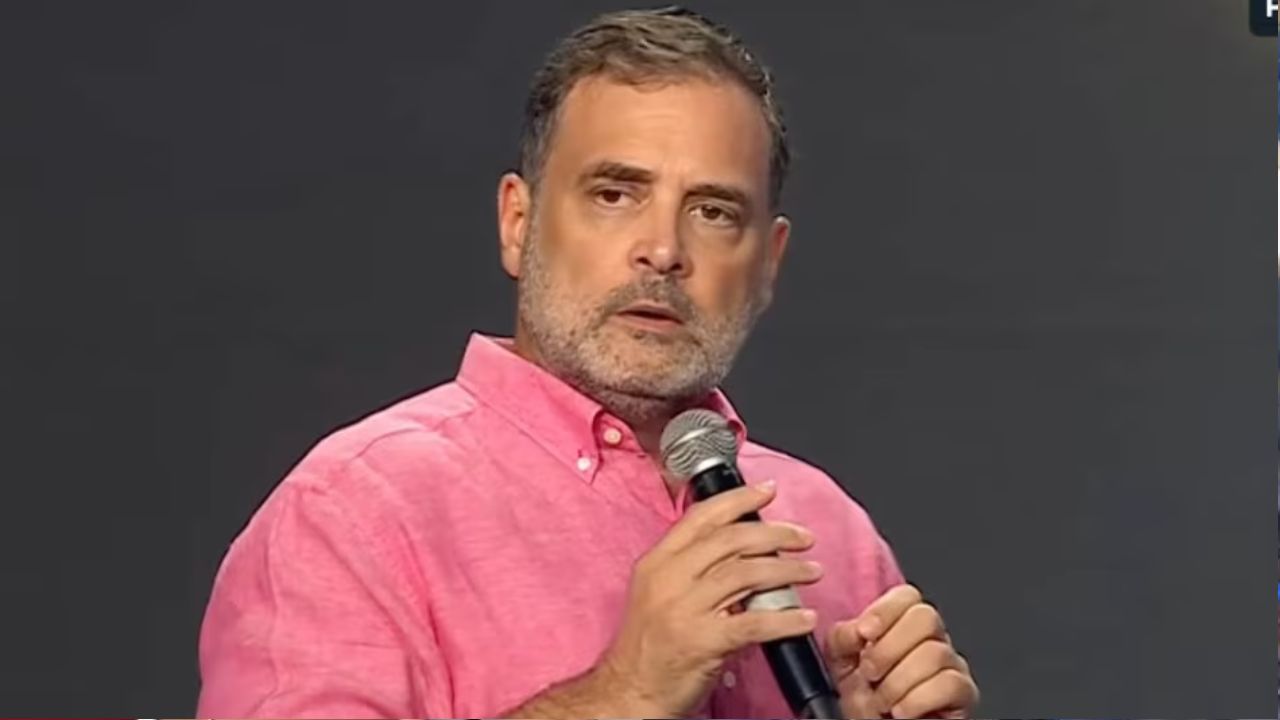 rahul gandhi chhatron ki goonj prayagraj dard data daulat government criticism