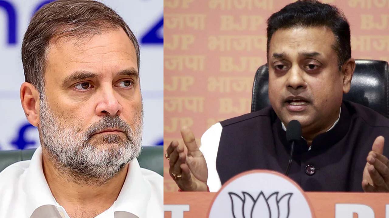 rahul gandhi student protests bjp sambit patra response