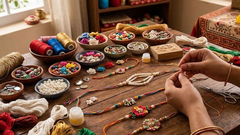 Rakhi Making at Home: థ్రెడ్‌, పూసలతో అందమైన రాఖీ.. ఇంట్లోనే ఈజీగా తయారు చేసుకోండిలా
