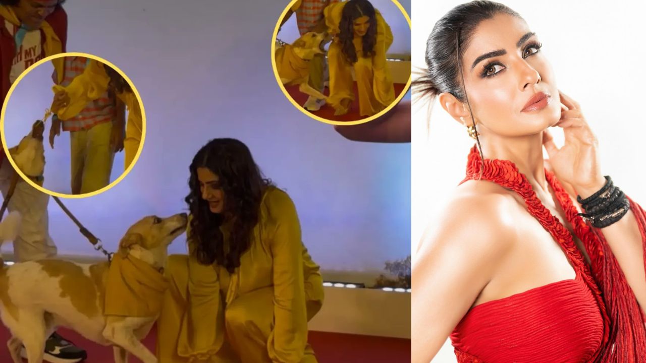 Raveena Tandon: అందరూ చూస్తుండగానే.. స్టార్ నటి రవీనా టాండన్‌పై కుక్క అటాక్! చివరి క్షణంలో.. వీడియో వైరల్!
