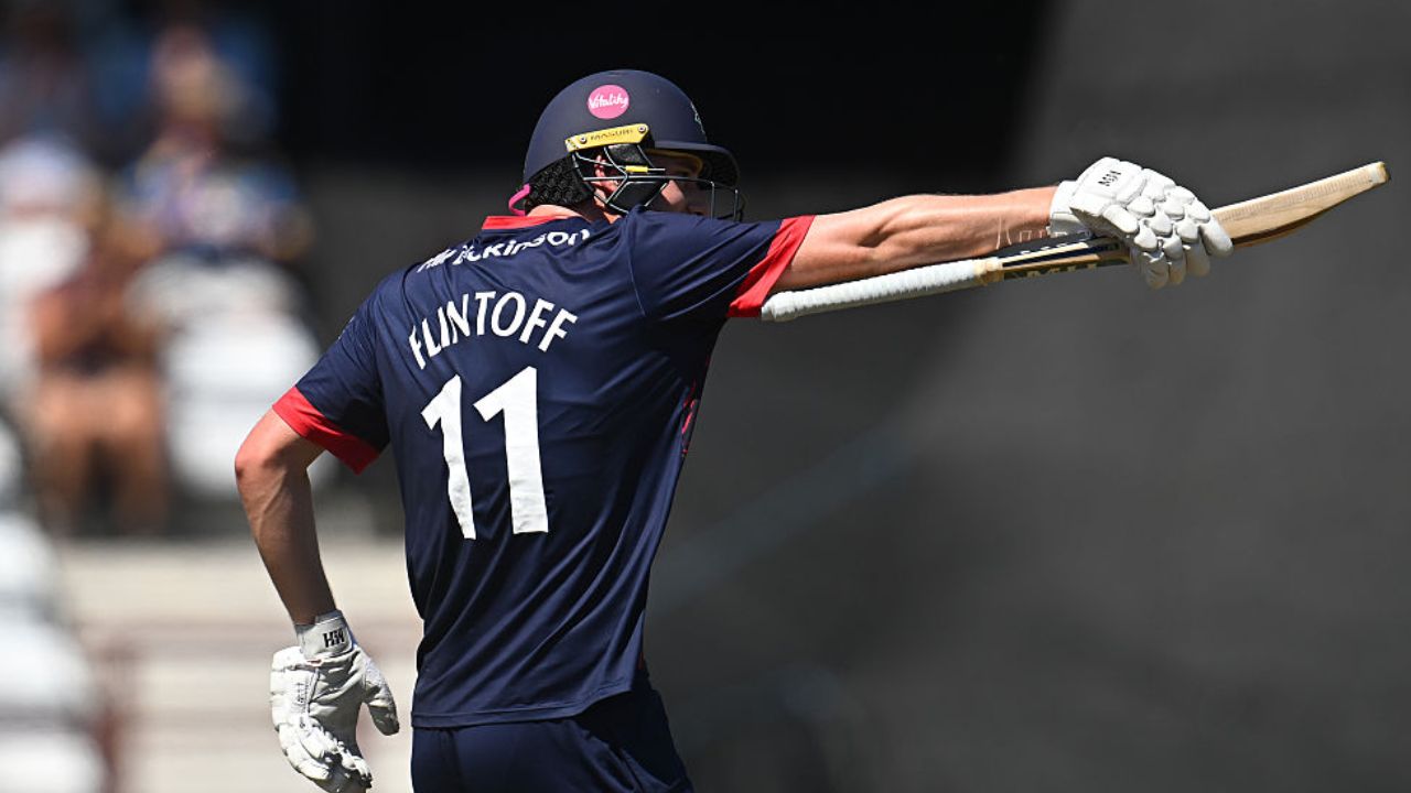 rocky flintoff hits 65 ball century breaks father andrew flintoff record