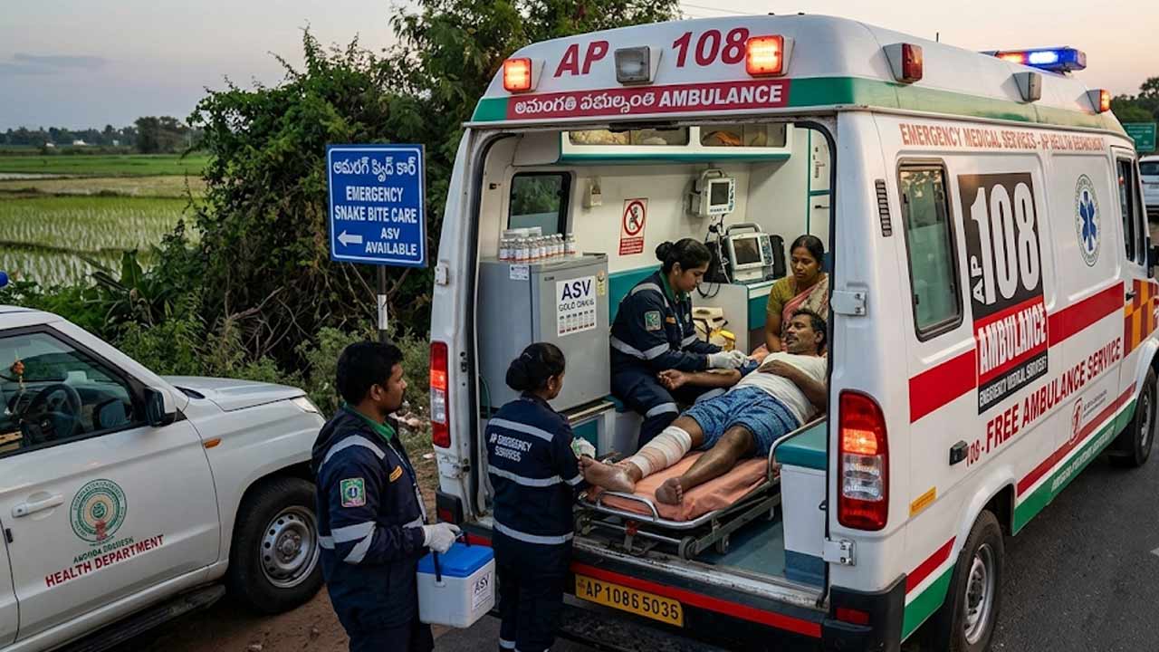 ap 108 ambulances to carry asv injections for snake bite treatment