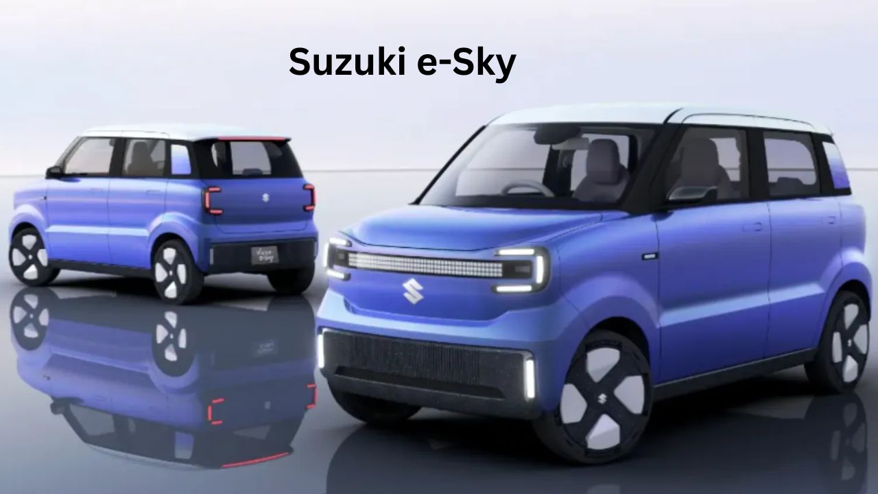 suzuki e sky electric kei car launched with 310km range 10 1 inch touchscreen and boxy design