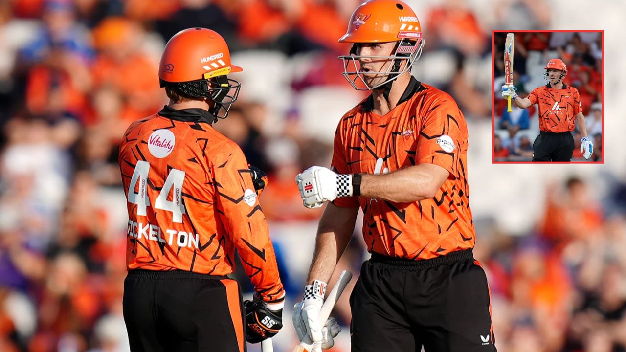 the hundred 2026 31 sixes 445 runs mitchell marsh and ryan rickelton power sunrisers leeds to record win