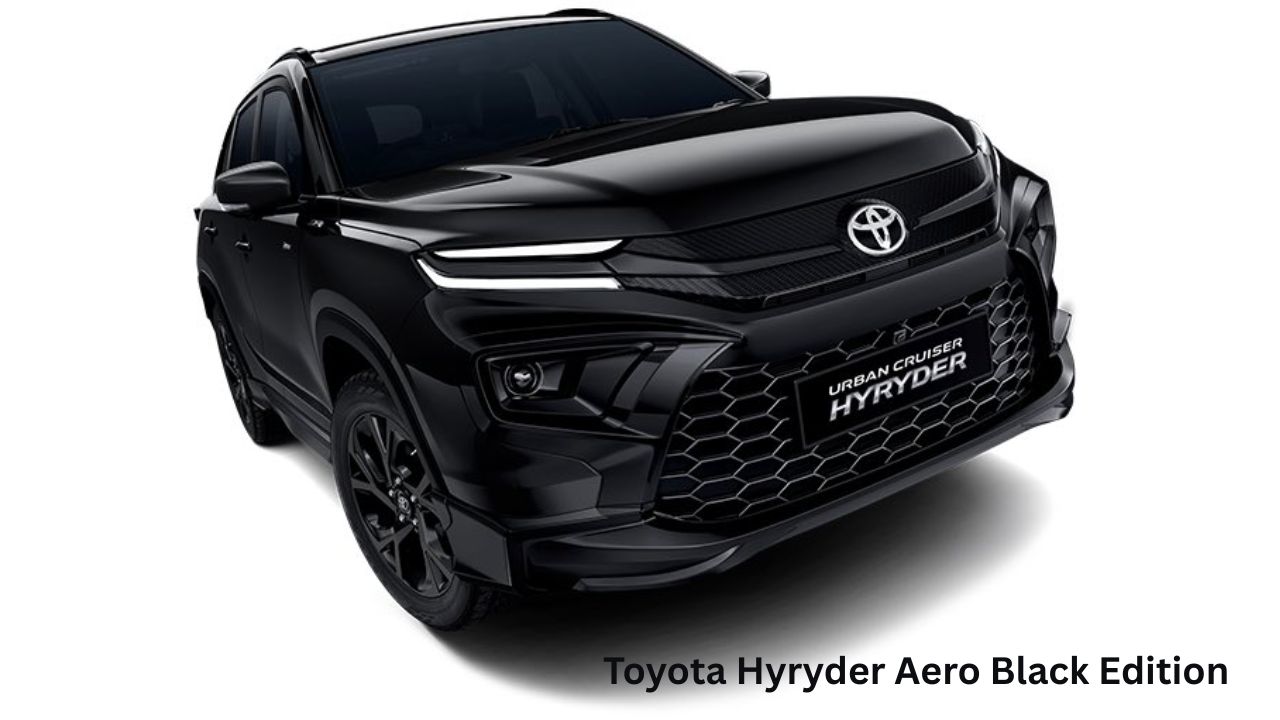 toyota hyryder aero black edition launched in india with hybrid power and black design