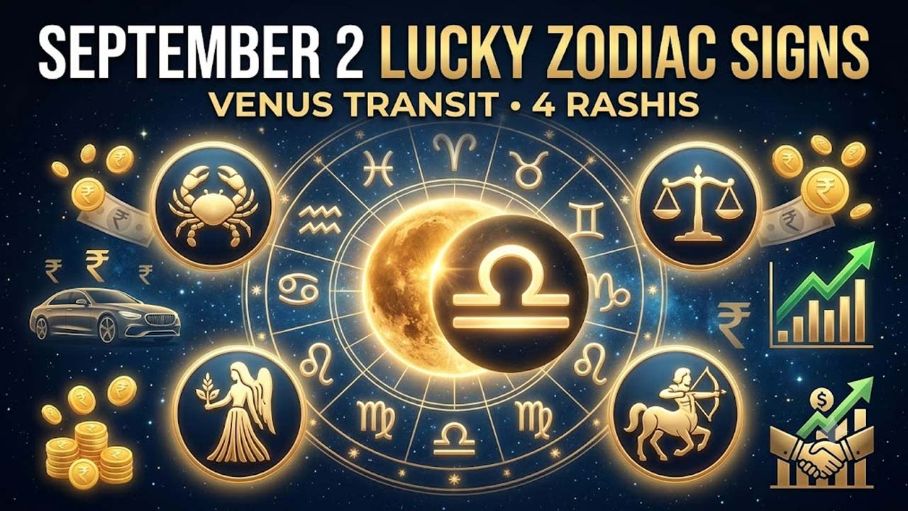 Venus Enters Libra: సెప్టెంబర్ 2 నుంచి ఈ 4 రాశుల వారికి అదృష్టమే అదృష్టం.. ఉద్యోగం, డబ్బు, వాహనం కొనుగోలు యోగం!