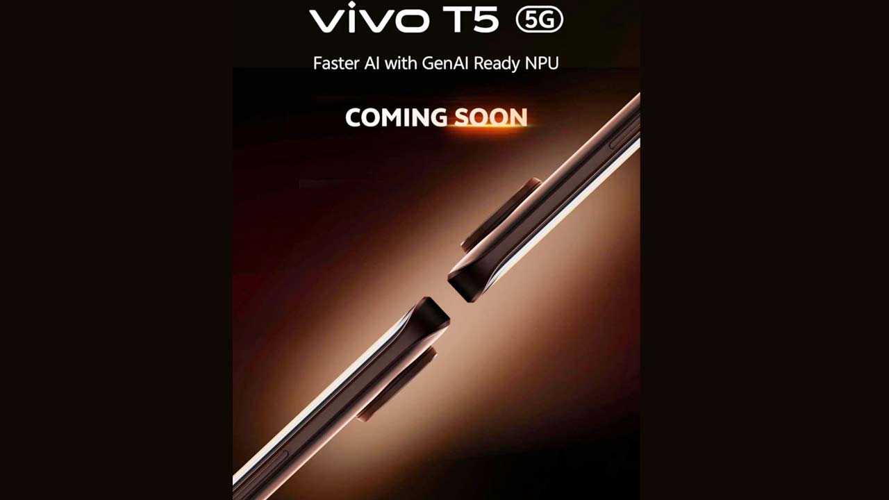 Vivo T5 5G: భారత్ లో త్వరలో విడుదల కానున్న వివో టి5 5జి.. 3డి కర్వ్డ్ డిస్‌ప్లే, ఏఐ ఫీచర్స్