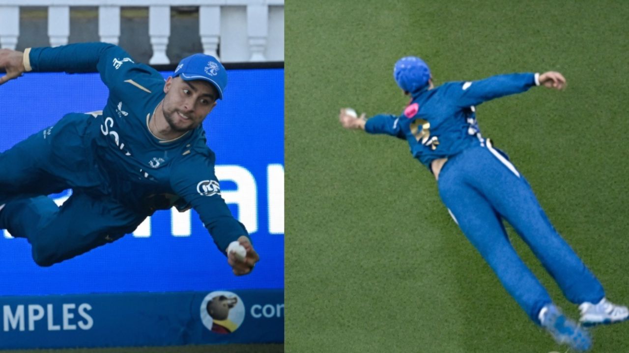 will jacks takes stunning one handed catch in the hundred 2026 mi london beat london spirit
