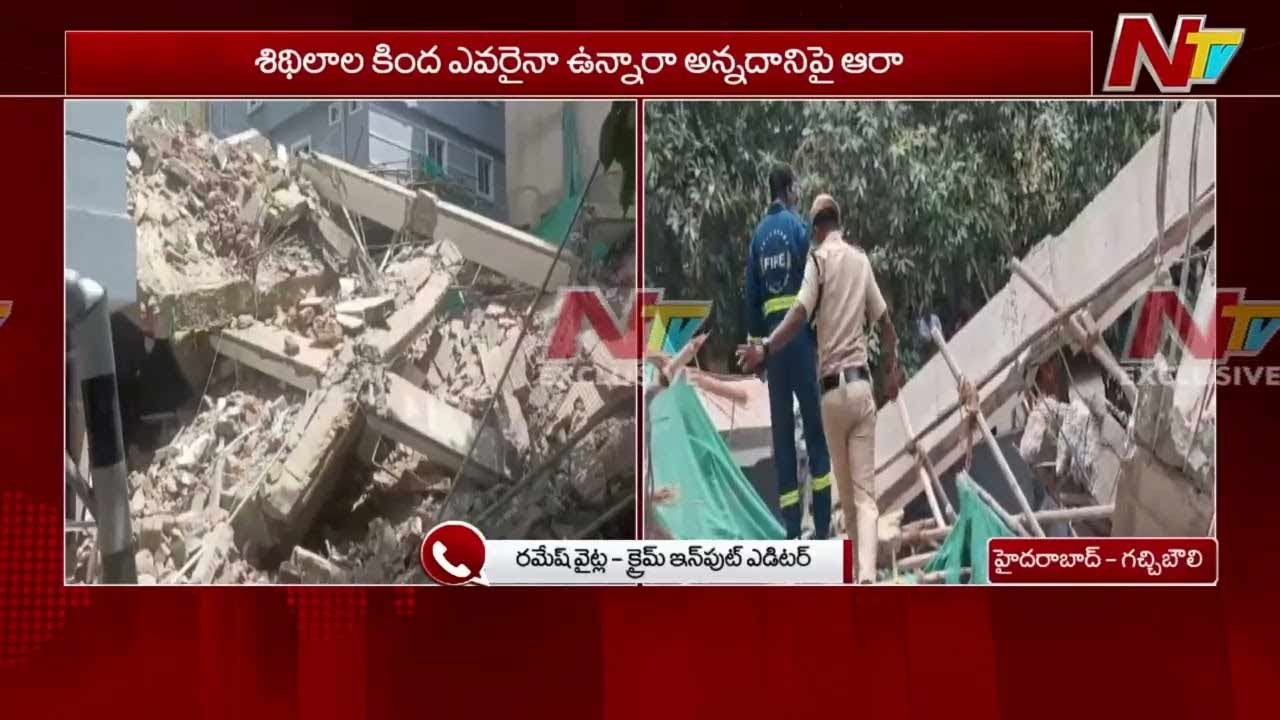 gachibowli seven storey building collapse hyderabad