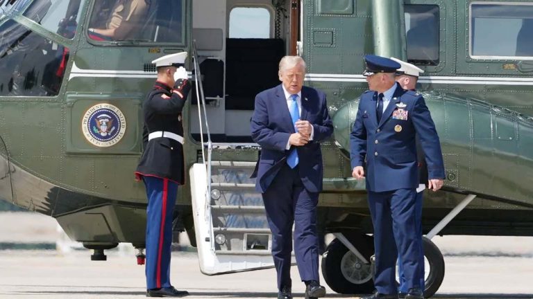 Trump Marine One: ట్రంప్‌కు గగనతలంలో ప్రమాదం?.. ప్రయాణిస్తున్న ‘మెరైన్ వన్’కు దగ్గరగా వచ్చిన ప్యాసింజర్ విమానం