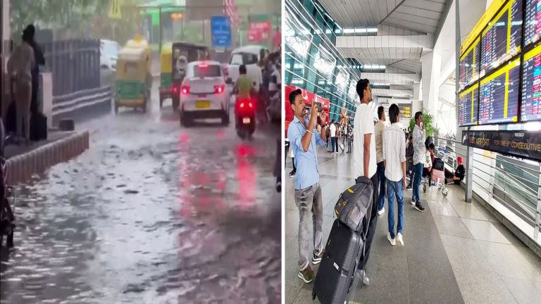 Delhi-NCR Heavy Rain: ఢిల్లీని ముంచెత్తిన వాన.. జనజీవనం అస్తవ్యస్తం.. విమానాలు దారి మళ్లింపు