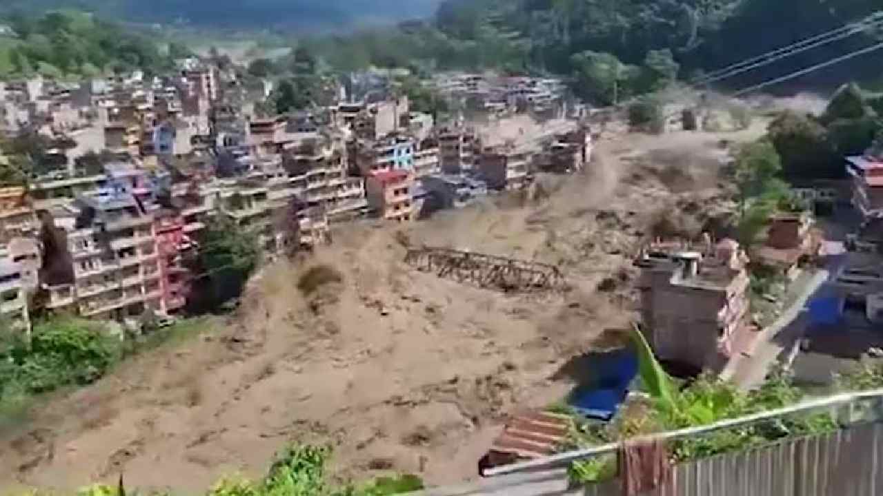 nepal flash floods 105 indians missing tibet
