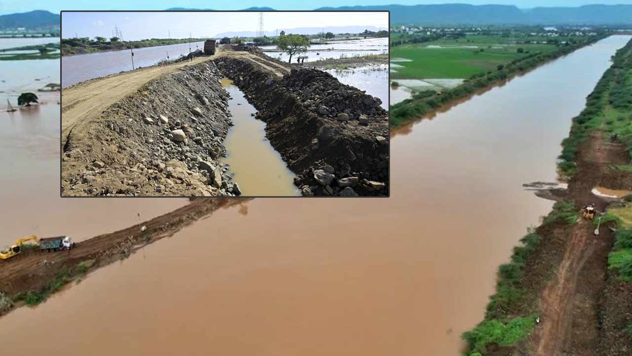 Budameru Floods: బుడమేరులో పెరిగిన వరద ఉద్ధృతి.. అప్రమత్తమైన అధికారులు..