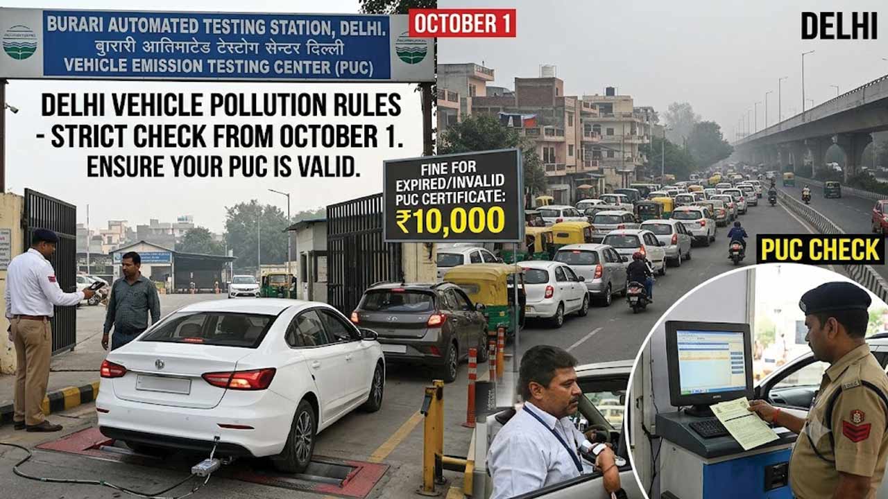 Delhi PUC Rules: వాహనదారులకు అలర్ట్.. PUC గడువు ముగిసిందా? అక్టోబర్‌ 1 నుంచి రూ.10 వేల వరకు చలాన్