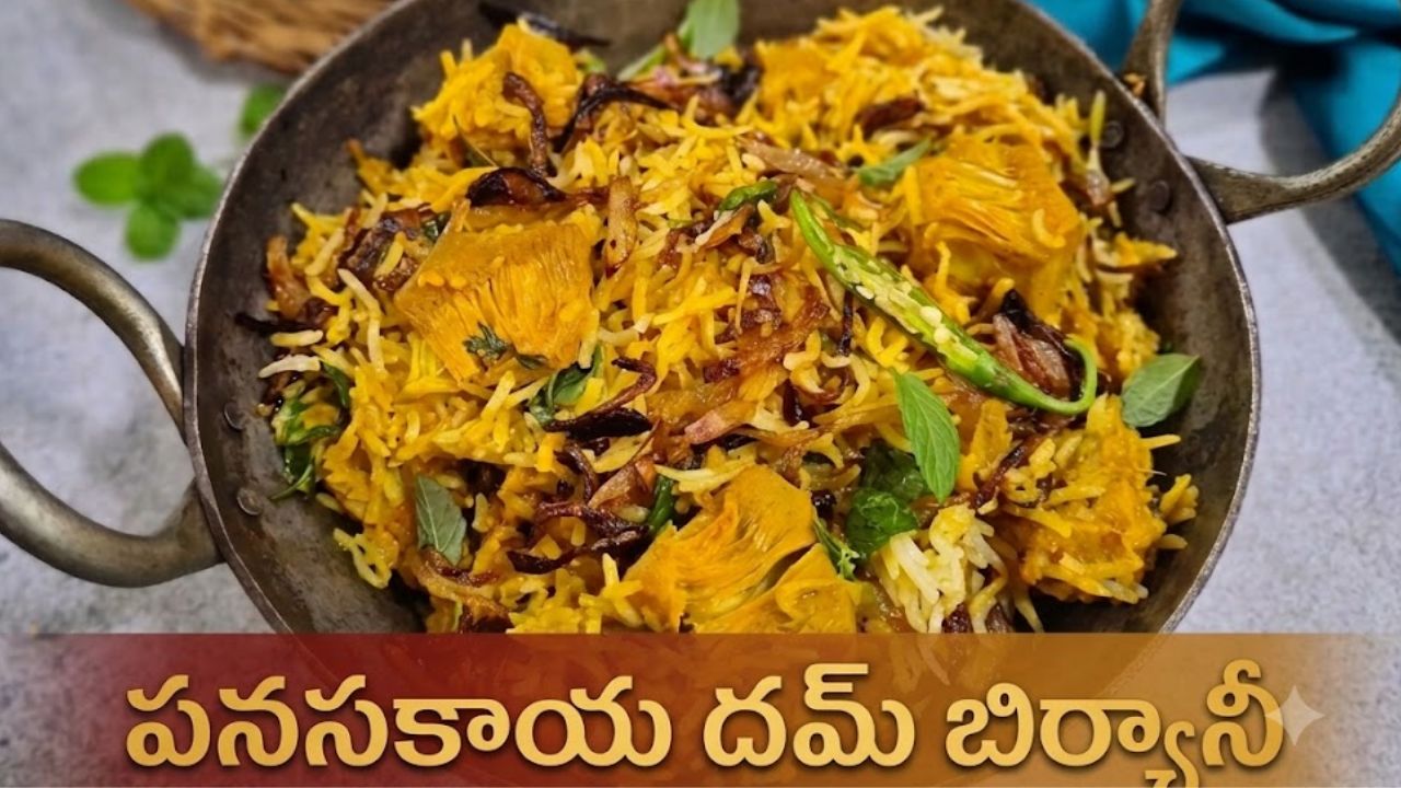 jackfruit biryani easy dum style kathal biryani at home making process is here