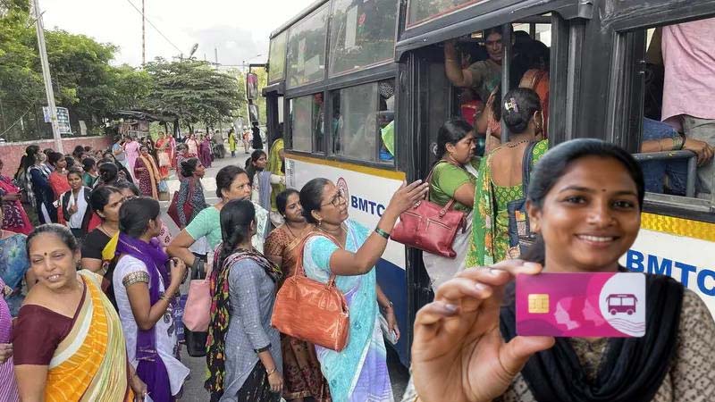 karnataka shakti scheme smart cards free bus travel women