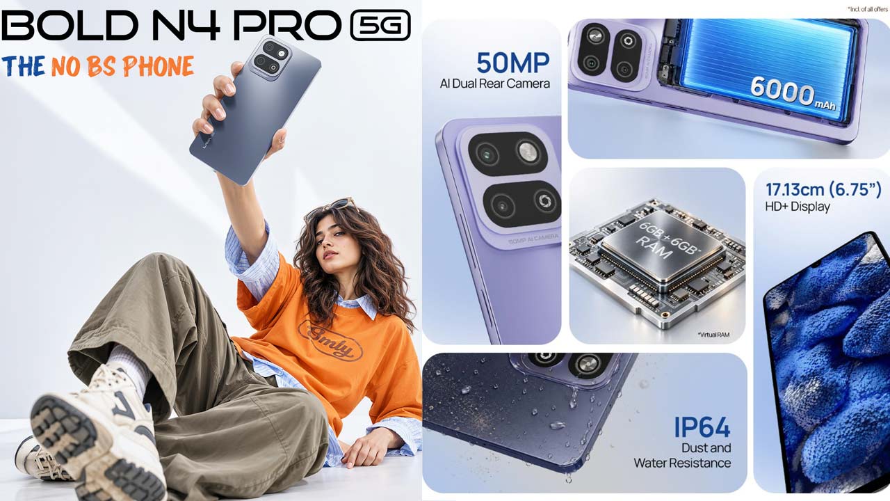 Lava Bold N4 Pro 5G: లావా Bold N4 Pro 5G లాంచ్.. Android 16, 6,000mAh బ్యాటరీ, 5Gతో కొత్త ఫోన్