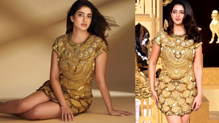 Navya Nanda: అమ్మ డ్రెస్‌తోనే ట్రెండ్ సెట్ చేసిన అమితాబ్ మనవరాలు.. గోల్డెన్ లుక్‌తో సోషల్ మీడియా షేక్!