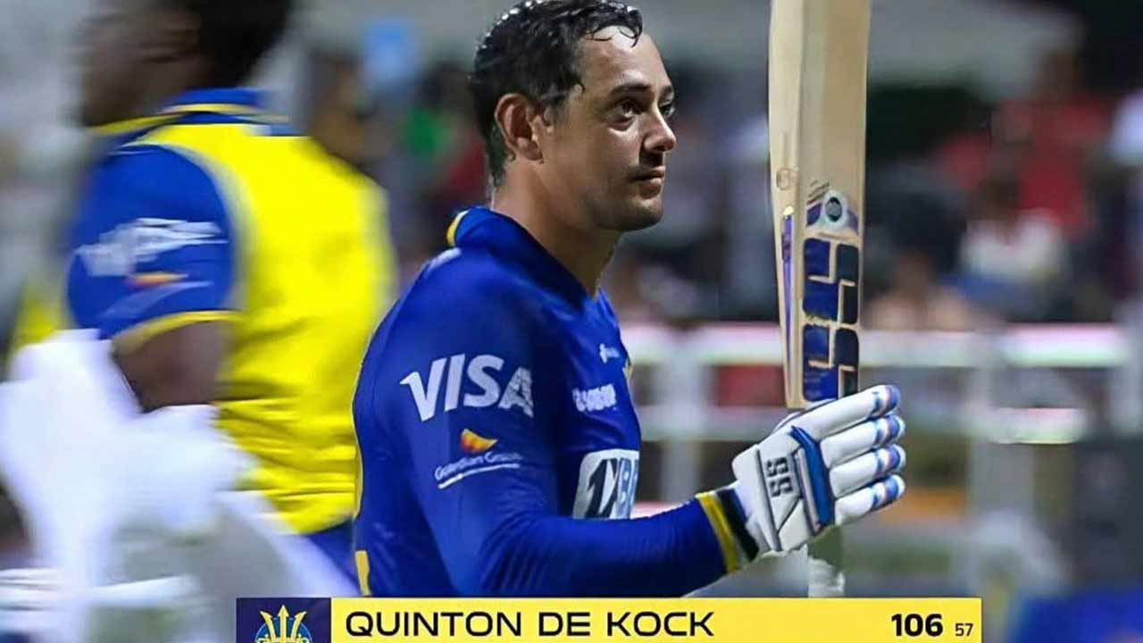 quinton de kock hits 10th t20 century equals kohli warner record