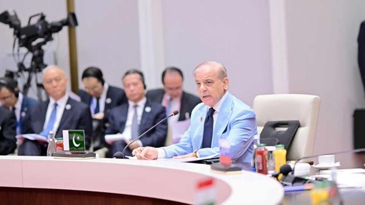 shahbaz sharif raises indus water treaty issue at sco summit