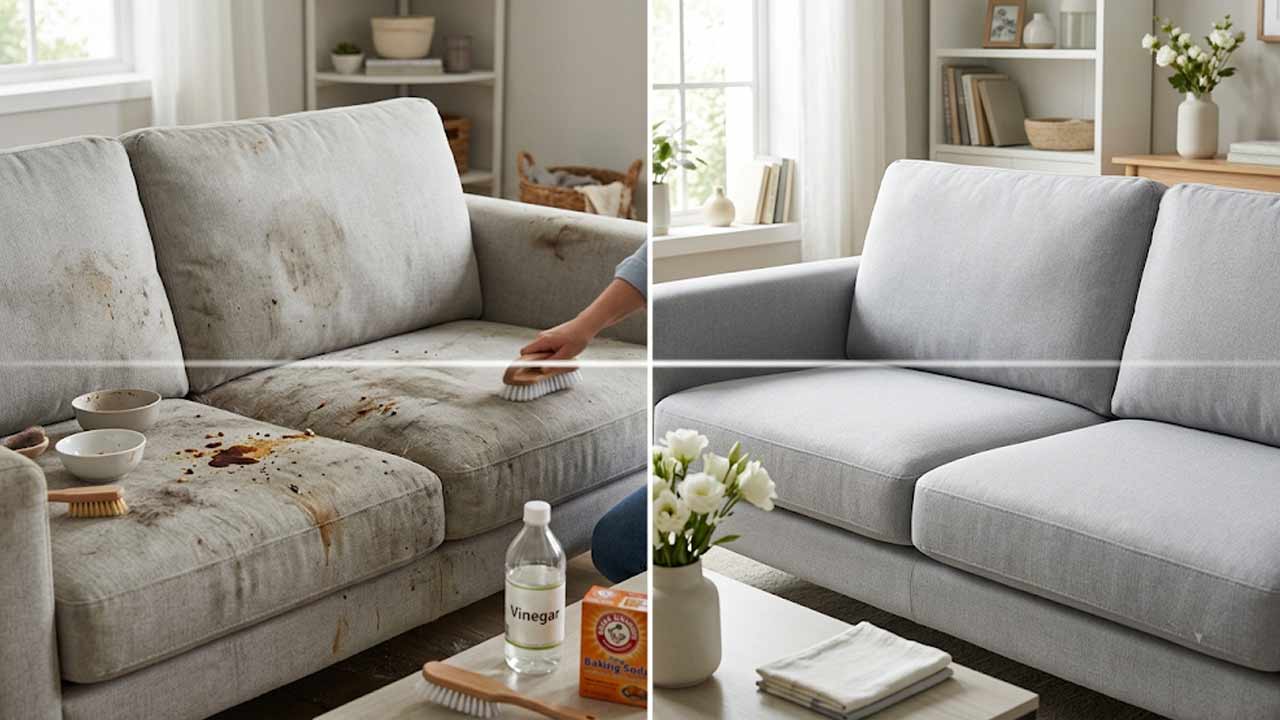 Sofa Cleaning Tips: సోఫాపై మొండి మరకలా? ఈ ఇంటి చిట్కాతో సులభంగా క్లీన్ చేయండి