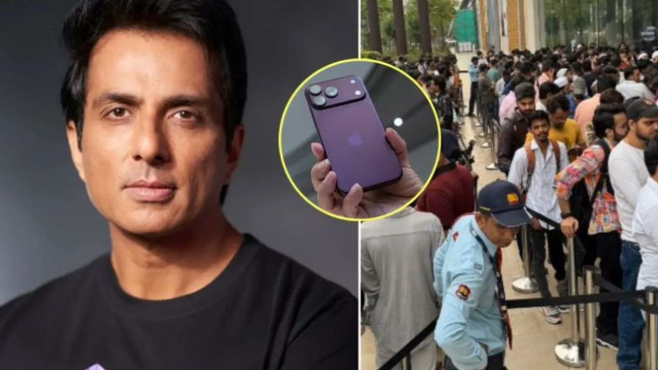 Sonu Sood: కొత్త ఐఫోన్ కోసం క్యూలో జనం.. యూజర్స్ కి సోనూ సూద్ చురకలు