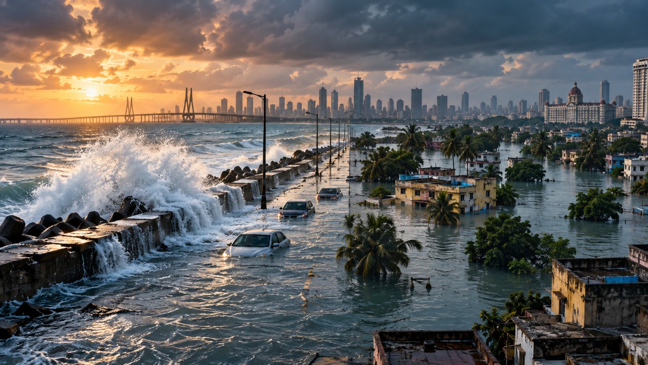 sea level rise threatens mumbai and kolkata explained